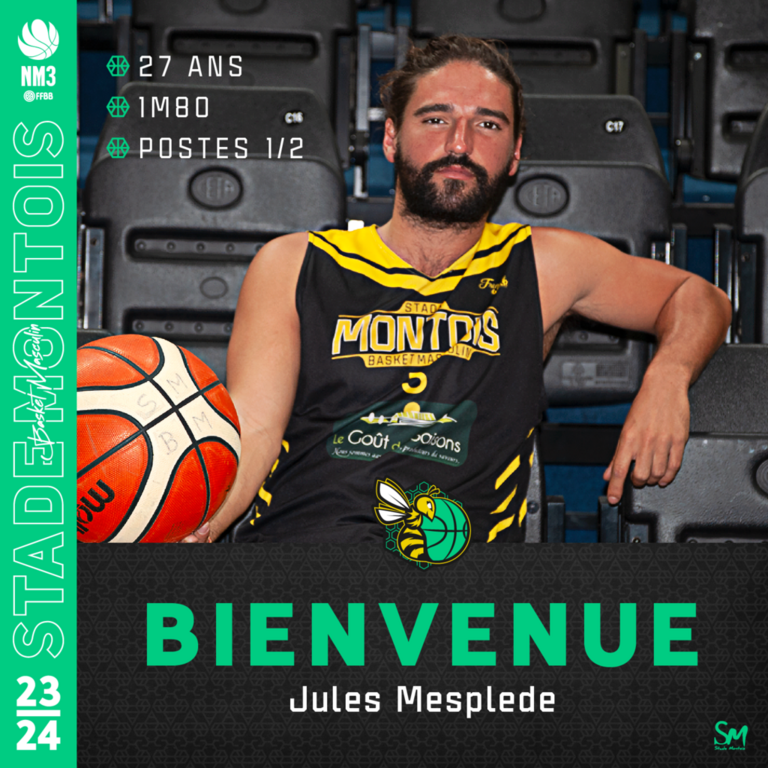  𝐍𝐌𝟑 𝐄𝐅𝐅𝐄𝐂𝐓𝐈𝐅 𝟐𝟎𝟐𝟑/𝟐𝟎𝟐𝟒 Jules Mesplede 🐝🏀🟡⚫ Stade Montois